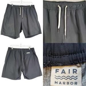 Fair Harbor The One Short Men's Size XL Dark Gray Drawstring Lined